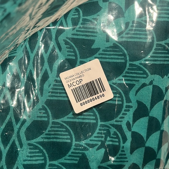 NWT Moana Collection Wrap Coverup Teal Geometric Fabric - Picture 4 of 4